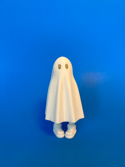 Cute Halloween Ghost with Feet 3D Printed